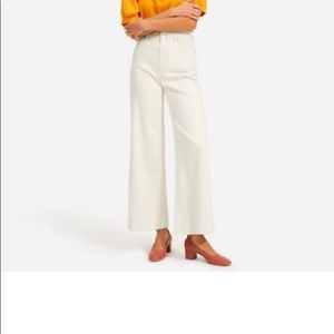 NWT EVERLANE The Summer Wide Leg & High Rise Jean size 32